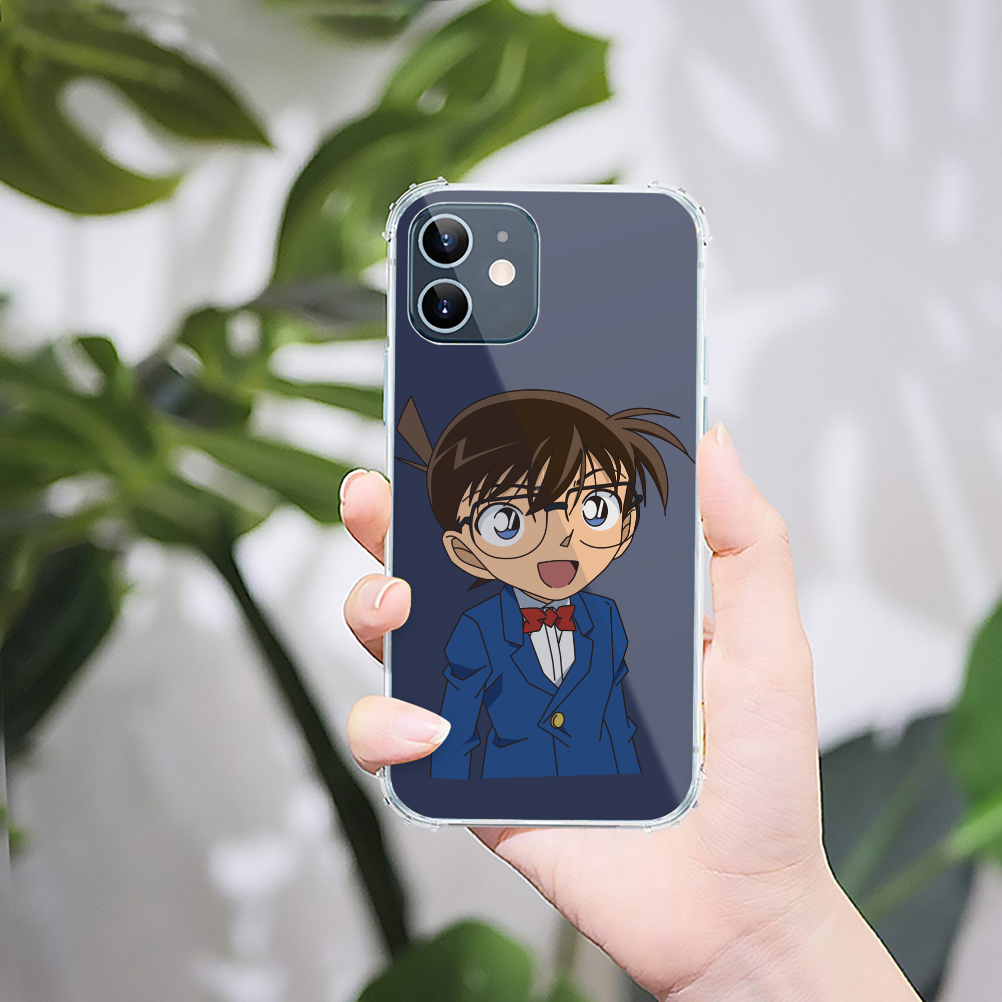 （画像用） 名探偵コナン 江戸川 コナン Detective Conan Conan Edogawa 【iPhone 12シリーズ対応】透明スマホケース（クリアソフトケース）